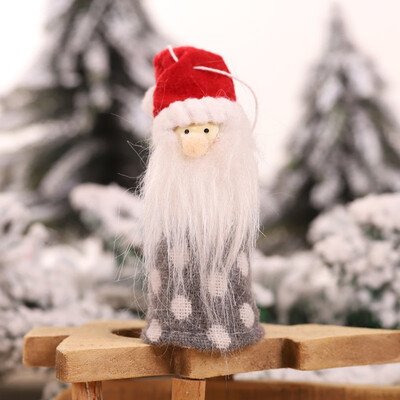 

Long Beard Doll Christmas Pendants Decorative Hanging Figurine Ornaments Holiday Gift Decorations