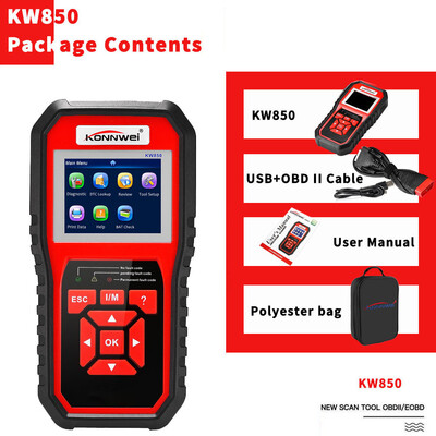 

KONNWEI OBDII Scanner Code Reader KW850 Professional OBDII Anto Scanner Car Diagnostic Check Engine Light Scan Tool for All OBDI