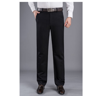 

WENGUANGUO autumn&winter thick section cotton casual pants men straight high waist loose pants 7963