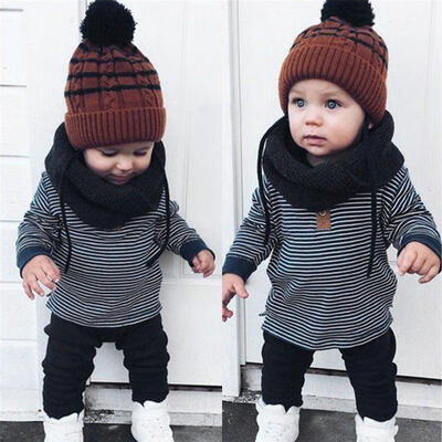 

Cool Baby Girls Boys Kids Warm Sweatshirt TopsPants 2pcs Outfits Tracksuit