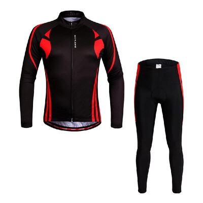 

Cycling Jersey Pants WOSAWE® Unisex Breathable Quick-dry Cycling Full-zip Long Sleeve Jersey Pants Bicycle Clothing Sets Suits Bik