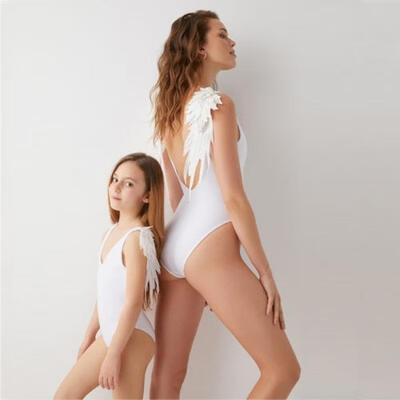 

Family Matching Swimsuit Mother Daughter Bikini Women Kids Baby Girls One Piece