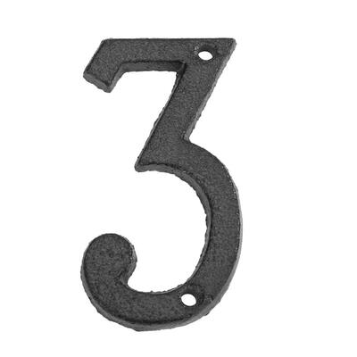 

Metal Digital Numbers Cast Iron House Sign Doorplate DIY Cafe Wall Decor