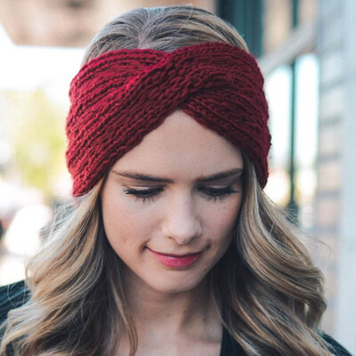 

Tailored New Women Girls Headbands Winter Cross Braided Headband Ear Warmer Head Wraps