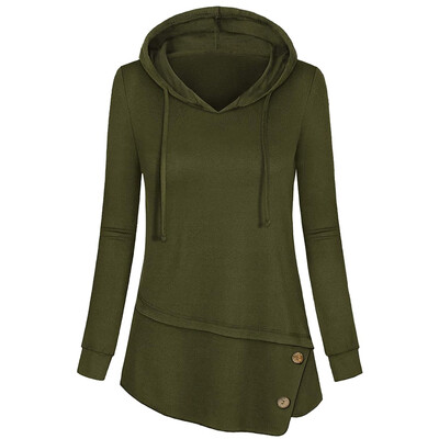 

Tailored Fashion Women Casual V-Neck Print Blouse Long Sleeve Irregular Loose Tops