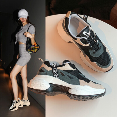 

Old shoes female autumn new Korean version ins trend sports womens shoes students wild net red on