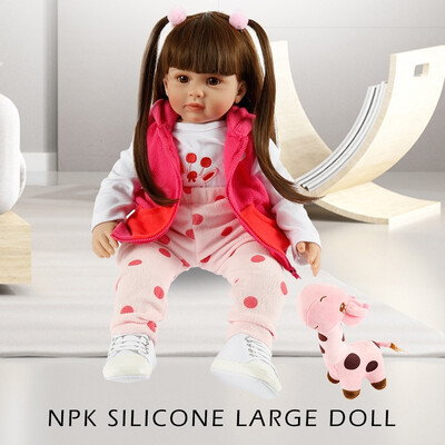 

60CM High Quality Reborn Toddler Princess Girl Doll Silicone Vinyl Adorable Lifelike Baby Bonecas Girl Doll Reborn Menina