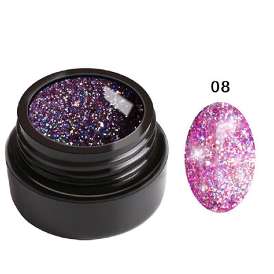 

5ML UV Gel Nail Polish Long-lasting Glitter Shining Gel Manicure Soak Off Nail Art Varnish