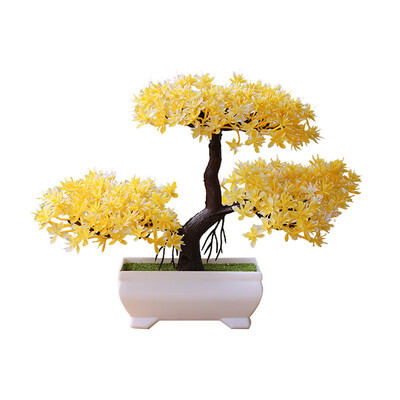 

Welcoming Pine Bonsai Simulation Artificial Potted Plant Ornament Home Decor