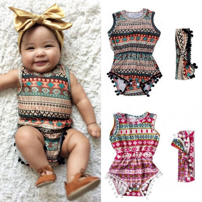 

Newborn Baby Girls Classic Floral Bodysuit Romper Outfits Sunsuit One-pieces