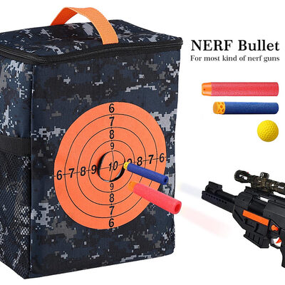 

Target Pouch for Nerf ElitePortable Target Pouch Storage Carry Equipment Bag for Nerf Guns Darts N-strike Elite
