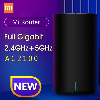 

Xiaomi Mi Router AC2100 Wireless Gigabit Ethernet Port 24GHz 5GHz WiFi 128Mb 4 High Gain Antennas APP Remote Control Support IPv6