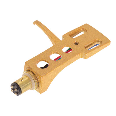 

Universal LP Disc Record Player Phono Turntable Headshell 4-pin Aluminum Alloy with OFC Leadwires Gold-plated Terminals for LP120
