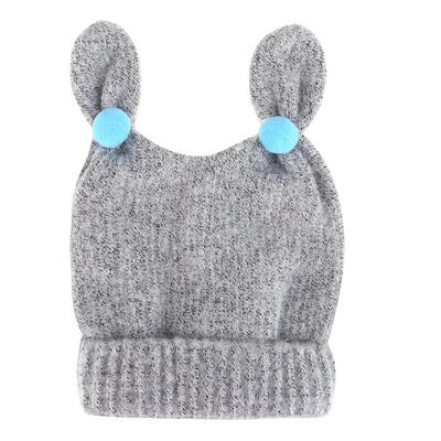 

New Cute Baby Kids Girl Boy Bunny Ears Warm Winter Knitted Cap Hat