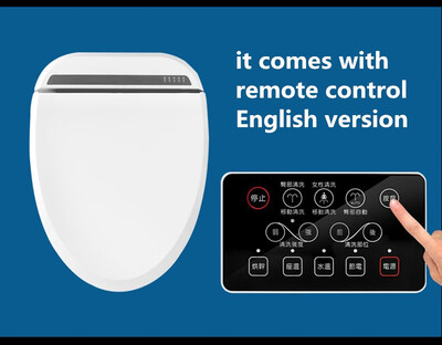 

Intelligent Heated Toilet Seat Remote Control Smart Bidet Toilet Seats WC Sitz Water Closet Automatic Toilet Lid Cover Female