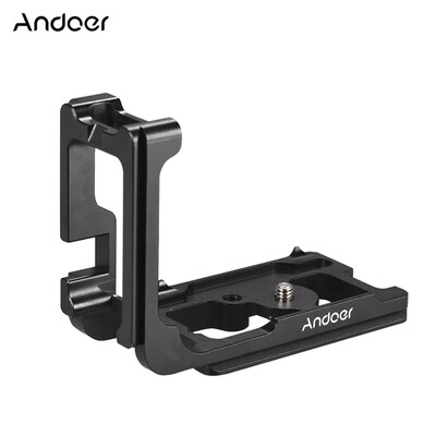 

Andoer  Shape QR Quick Release Plate Camera Bracket Aluminum Alloy for Canon 5D3 5D4