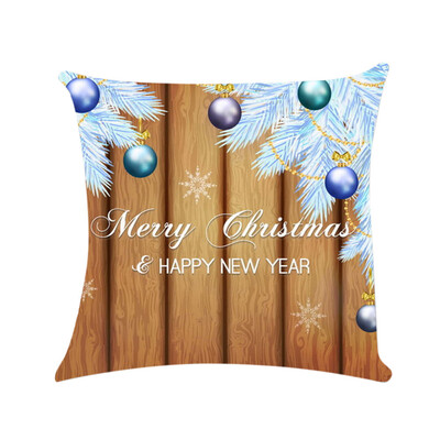 

〖Follure〗Happy Christmas Pillow Cases Sofa Cushion Cover Home Decor Pillow Case