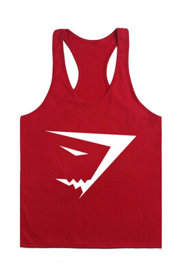 

Active Scoop Collar Printed Cotton Blend Men Racerback Gym Tank
