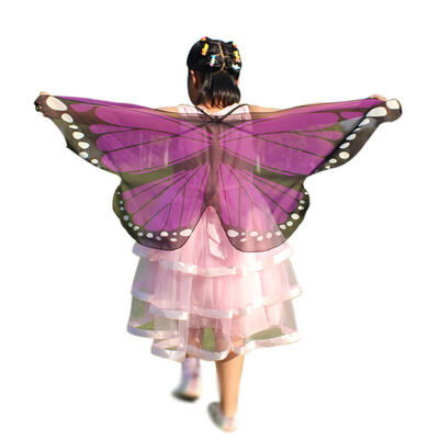 

Home Butterfly Cloak Shawl with Shoulder Straps Butterfly Wings Design Shawl for Kids Toy Holiday Kids Decor Costume Accessories