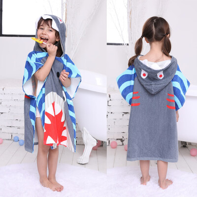 

Infant Baby Boys Girls Kids Bathrobe Cartoon Animals Hooded Bath Towel Pajamas