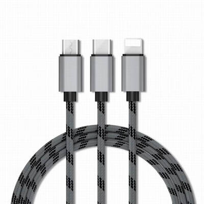 

High Quality Wire 3 in 1 Cable&Charging Cable Usb for Android MicroiPhoneType-C Usb