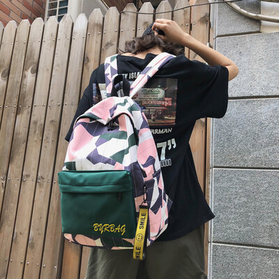 

Insfeng schoolbag female Korean version of high school backpack college students feel the old fashion girl campus tide brand trave