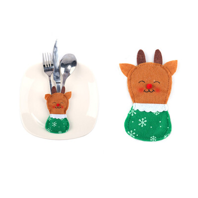 

Tailored Decoration Creative Home Party Fork Set Hat Storage Tool Christmas Bag