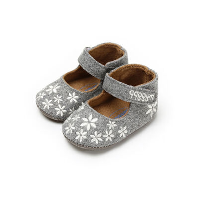 

WEIXINBUY Baby First Walkers for Girls Cotton Princess bow lace soft bottom non-slip baby toddler shoes