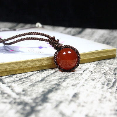 

FW Natural agate necklace jade clavicle chain female style pendant