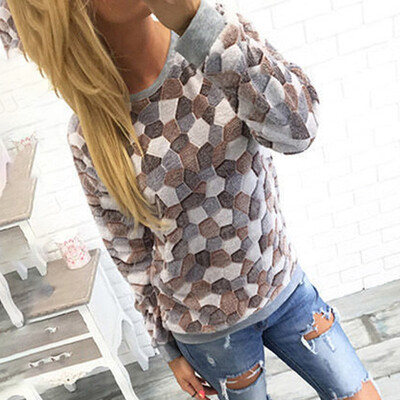 

New Womens Autumn Winter Long Sleeve Round Neck Loose Casual Pullover Tops