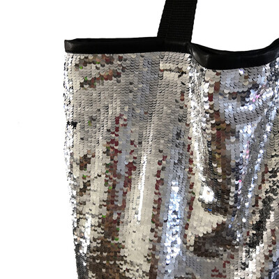 

Tailored Women Sequins Colorful Shoulder Bags Princess Shopping Bags Bling Handle Bags