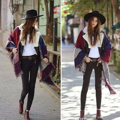 

NEW Women Long Cashmere Winter Wool Blend Soft Warm Scarf Wrap Shawl Plaid Scarf
