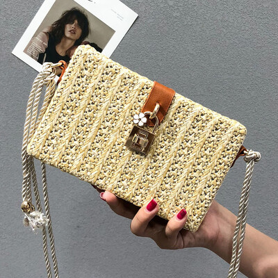 

Tailored Women Fashion Wild Bag Crossbody Messenger Shoulder Bag Beach Weaving Bag