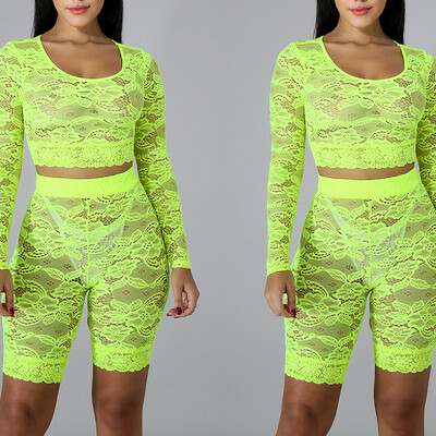 

Women Crop Top Short Pants Bodycon Evening Party 2 Piece Set Jumpsuit Romper