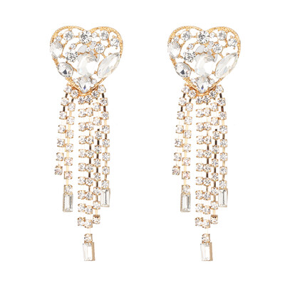 

2019 new Fashion za Brand crystal geometirc Drop Earring For Women Party Gifts ethnic Statement rhinestone Earrings Jewelry