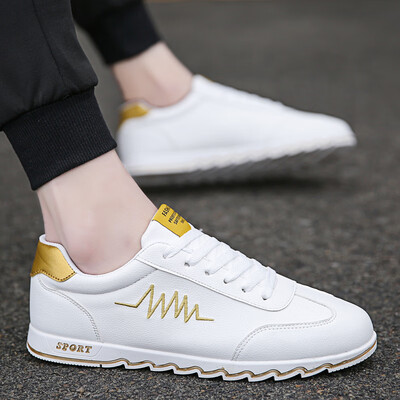 

Mens shoes fall new white shoes Korean version of sports casual shoes Forrest Gump running shoes social tide shoes