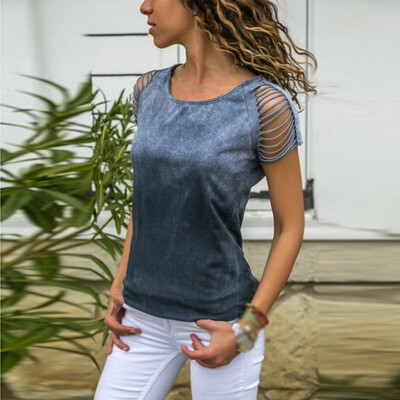 

Women Plus Size Short Sleeve T-shirt Round Neck Summer Tops Casual Party Holiday