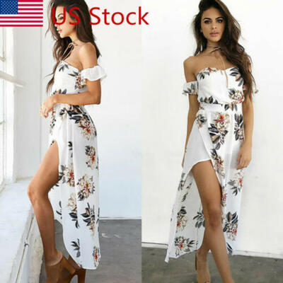 

Hot Women Summer Boho Long Maxi Dress Evening Party Cocktail Beach Sundress