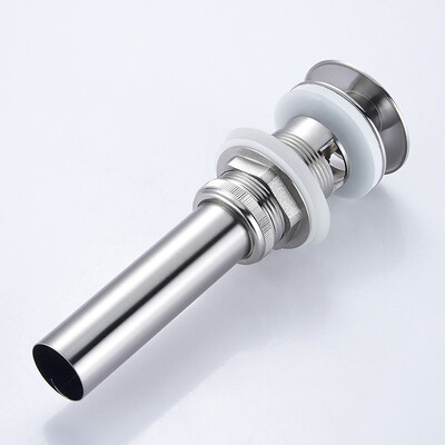 

Bathroom Faucet Vessel Vanity Sink Pop Up Drain Stopper without Overflow Brushed Nickel S2008D-2