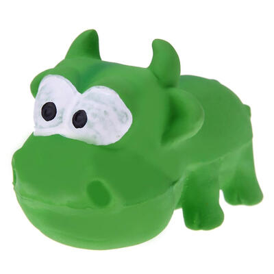 

Pet Puppy Chew Resistant Squeaker Squeaky Sound Toy Hippopotamus Chew Toy