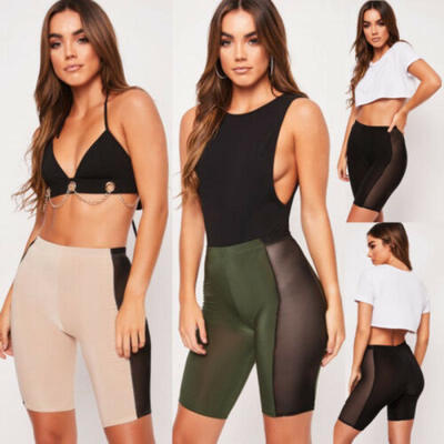 

Fashion Women Sports Gym Workout Waistband Skinny Slim Yoga Shorts Pants -XL