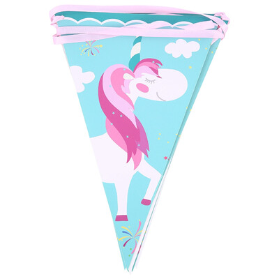 

Blue Unicorn Girls Series Birthday Party Tableware Plates Cups Napkins Decor SET