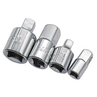 

4pcs 14" 38" 12" Drive Socket Adapter Reducer Joint Air Impact Heavy Duty Ratchet Adapter Set Universal Sleeve