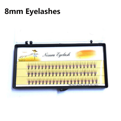 

〖Follure〗Individual False Eye Lashes 6D Wave Mink 007 C Black Silk Eyelashes Extension