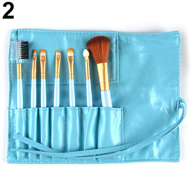 

7Pcs Makeup Brushes Set Powder Foundation Brush Cosmetic Kit with Carry Pouch