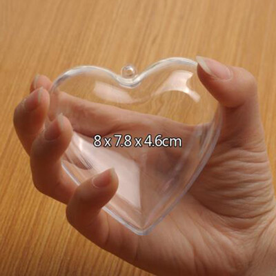 

Hanging Fillable Box 63810cm Empty Christmas Clear Bauble Star Heart Shaped