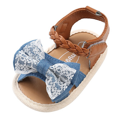 

Summer 0-18M First Walkers Baby Girls Casual Shoesborn Kids Canvas Bow-knot Toddler Shoes Fashion
