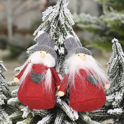 

2Pcs\1Pcs New Christmas Plush Doll Decoration Pendant Creative Christmas Tree Ornaments Xmas Party Gift Toys 2020