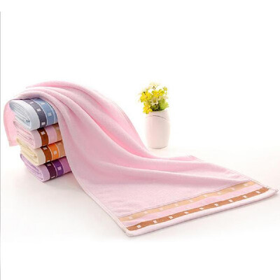 

1Pcs Towel Simple Solid Color Thick Home Use Towel Gift Towel 7335cm