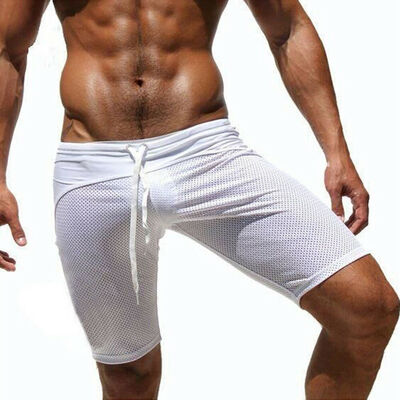 

Men Breathable Shorts Sport Running Fitness Trousers Summer Beach Short Pants